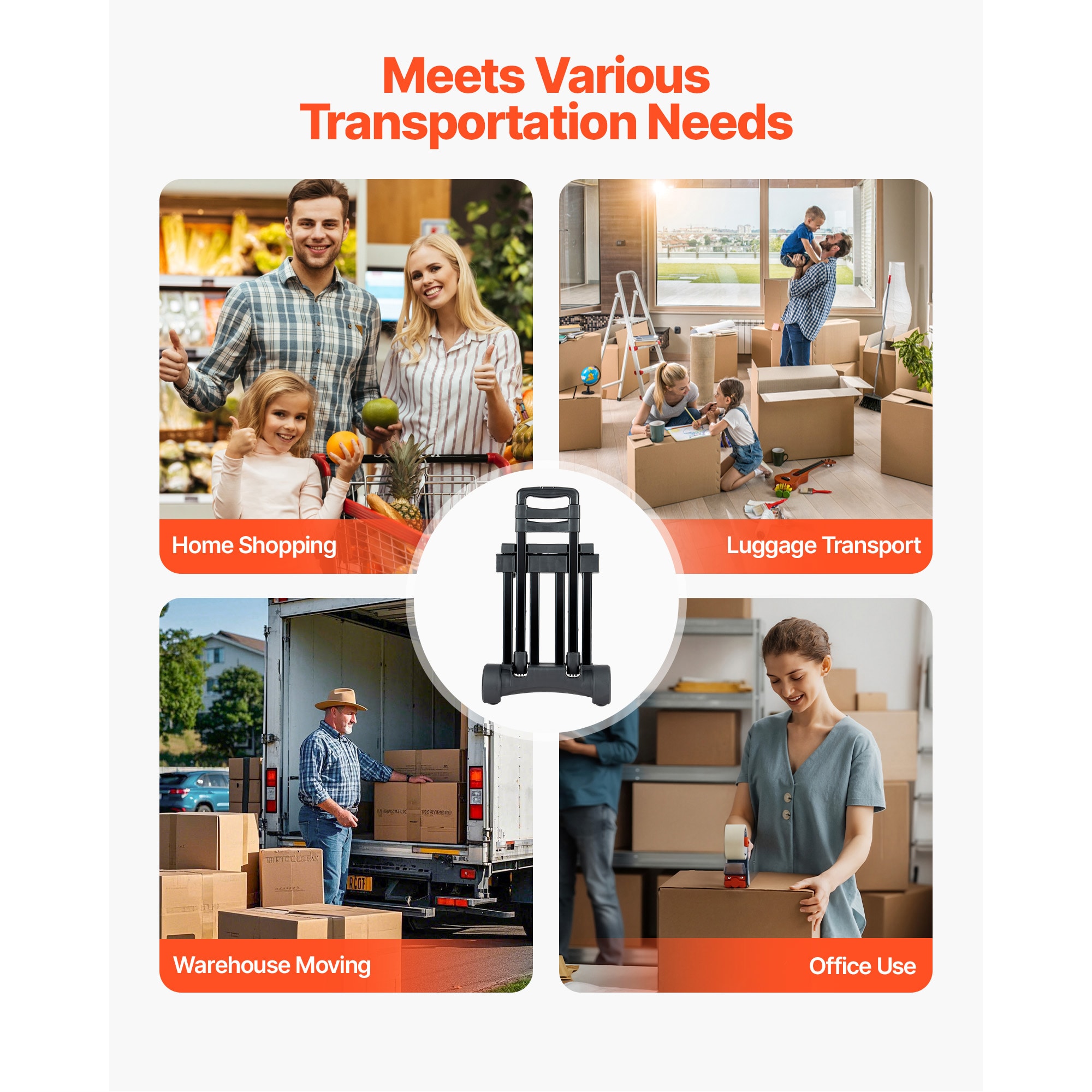 Folding Hand Truck And Heavy Duty Platform Dolly For Moving_voghion.com
